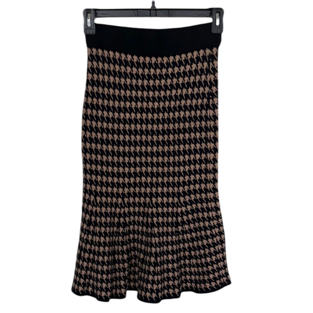 ANN TAYLOR HOUNDSTOOTH TRUMPET SWEATER SKIRT - XS - Picture 5 of 11